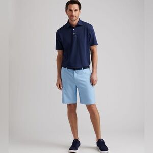 Peter Milar Salem Performance Men’s Light Blue Golf Shorts 38